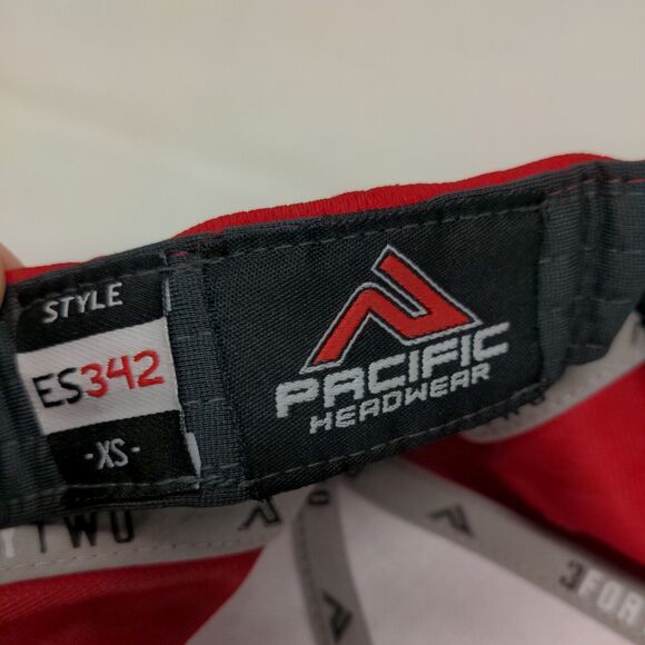 Pacific Headwear Men's Fitted Hat Red Size XS Embroidered W Bulldog Logos - Picture 8 of 9